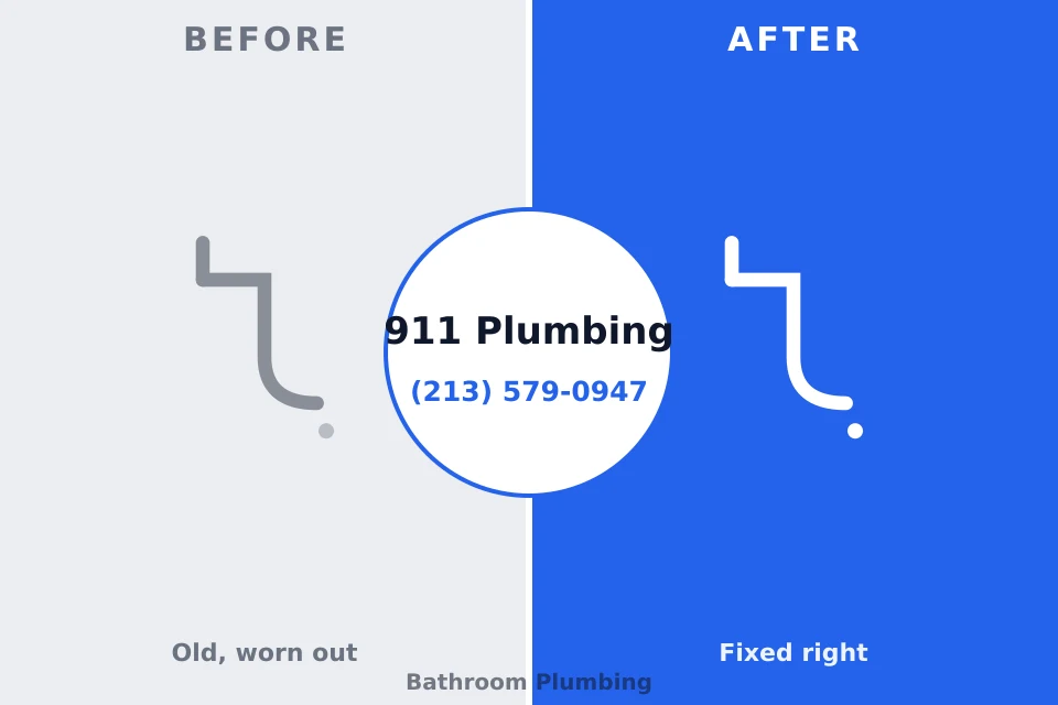 Before and after: plumbing company Twinsburg, OH